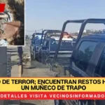 Hallazgo de terror; encuentran restos humanos y un muñeco de trapo