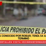 Juan era conocido por robar; tenía 54 años y así terminó