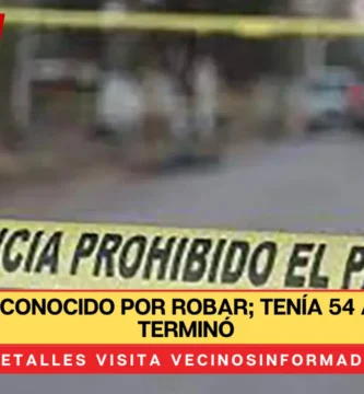 Juan era conocido por robar; tenía 54 años y así terminó