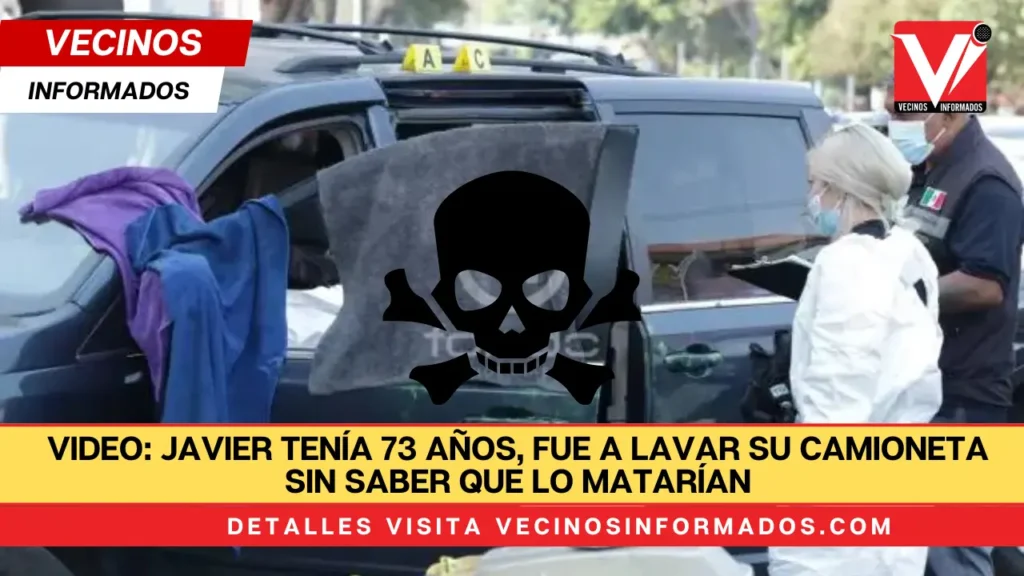 VIDEO: Javier tenía 73 años, fue a lavar su camioneta sin saber que lo matarían