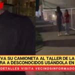 Joven lleva su camioneta al taller de la agencia y encuentra a desconocidos usándola en la noche