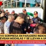 Operativo sorpresa en paradero Indios Verdes: Revisan mochilas y se llevan a uno