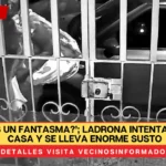 VIDEO: ‘¿Es un fantasma?’; ladrona intenta abrir una casa y se lleva enorme susto