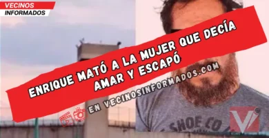 Enrique mató a la mujer que decía amar y escapó