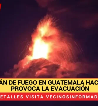 Video: Volcán de Fuego en Guatemala hace erupción y provoca la evacuación de al menos 125 familias