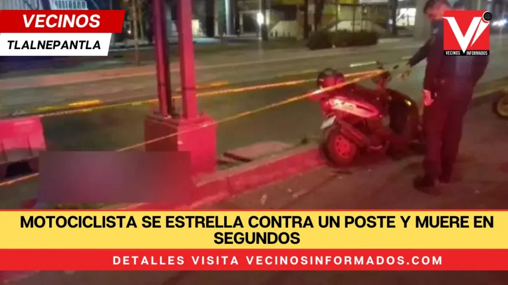 Motoneto se estrella contra un poste y muere en segundos