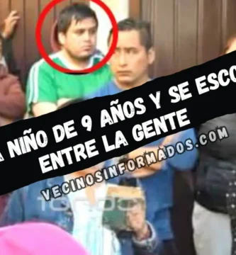 Desvivio a niño de 9 años y se escondió entre la gente; es ‘el monstruo ’