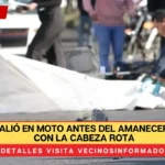 VIDEO: Él salió en moto antes del amanecer y terminó con la cabeza rota