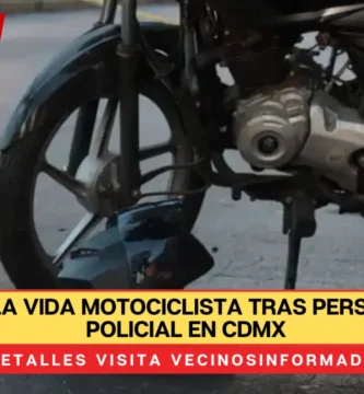 Pierde la vida motociclista tras persecución policial en Cdxm