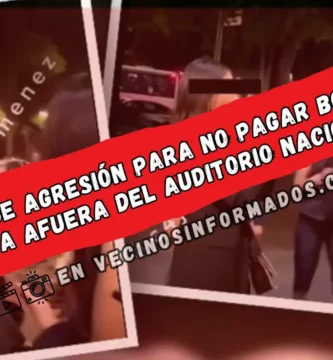 Joven FINGE agresión para NO pagar botella de agua afuera del Auditorio Nacional | VIDEO
