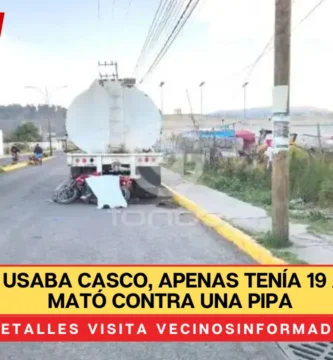 Yahir no usaba casco, apenas tenía 19 años y se mató contra una pipa