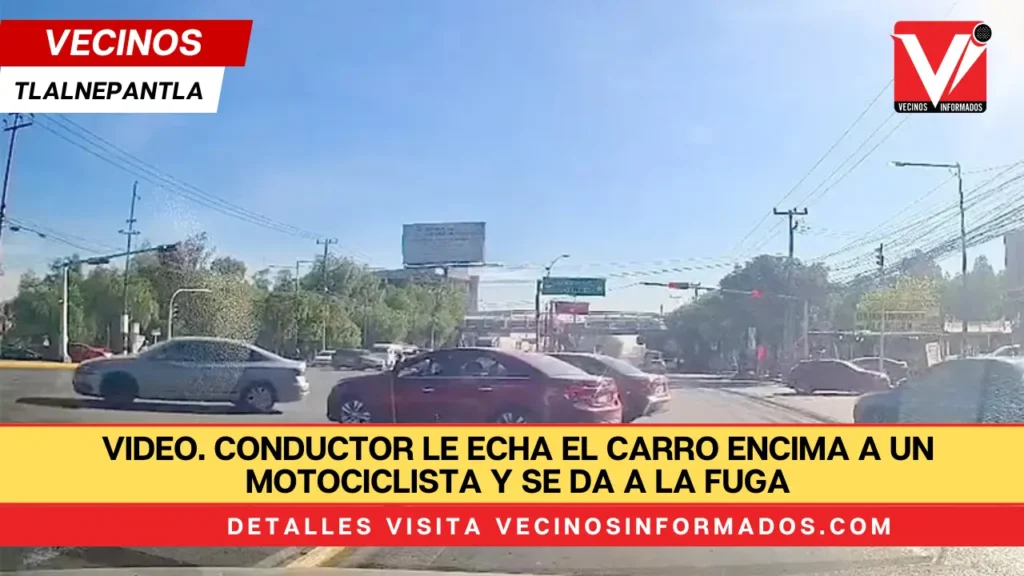 VIDEO. Conductor le echa el carro encima a un motociclista y se da a la fuga