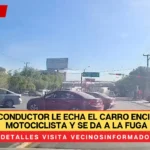 VIDEO. Conductor le echa el carro encima a un motociclista y se da a la fuga