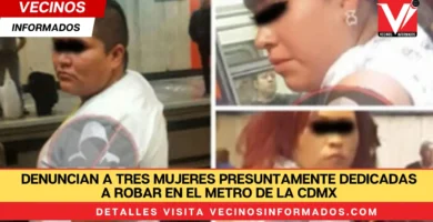 Denuncian a tres mujeres presuntamente dedicadas a robar en el Metro de la CDMX