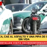 Biker choca, cae al asfalto y una pipa de gas lo deja sin vida