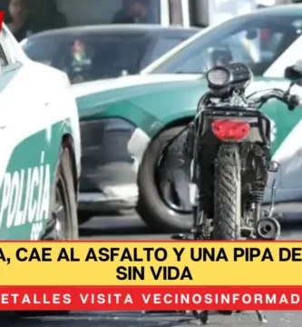 Biker choca, cae al asfalto y una pipa de gas lo deja sin vida