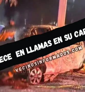 Conductor pierde el control y muere entre llamas en su carro