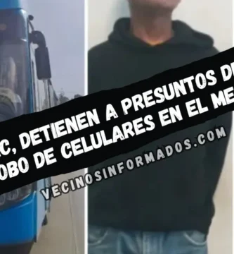 En Ecatepec, detienen a presuntos integrantes de una banda dedicada al robo de celulares en el Mexibús