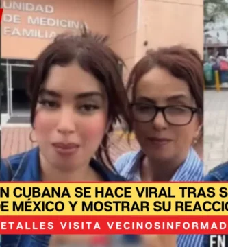 VIDEO Joven cubana se hace viral tras ser atendida en el IMSS de México y mostrar su reacción en TikTok