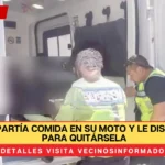 José repartía comida en su moto y le dispararon para quitársela