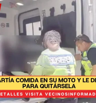 José repartía comida en su moto y le dispararon para quitársela