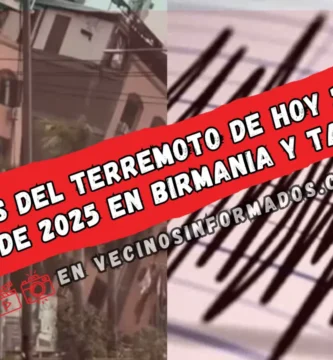 VIDEOS: Captan momento exacto del terremoto de hoy 28 de marzo de 2025 en Birmania y Tailandia