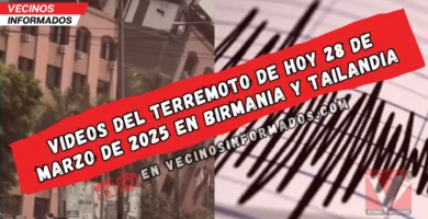VIDEOS: Captan momento exacto del terremoto de hoy 28 de marzo de 2025 en Birmania y Tailandia