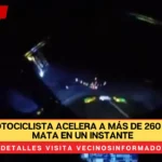 VIDEO. Motociclista acelera a más de 260 km/h y se mata en un instante