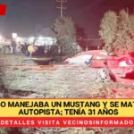 Alfonso manejaba un Mustang y se mató en la autopista; tenía 31 años