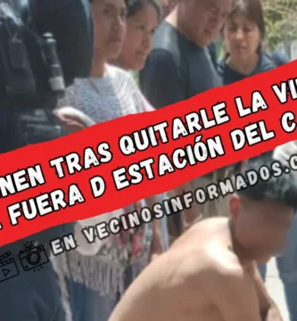 Detienen a sujeto tras quitarle la vida a hombre fuera de la estación Cuautepec del Cablebús