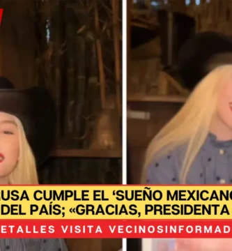 Tiktoker rusa cumple el ‘sueño mexicano’ y obtiene residencia del país; «gracias, presidenta Sheinbaum»