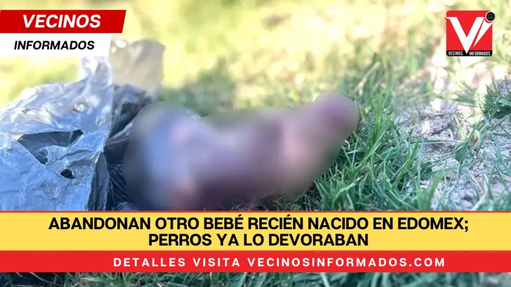 Abandonan otro bebé recién nacido en Edomex; perros ya lo devoraban