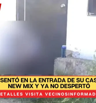 Miguel se sentó en la entrada de su casa con una New Mix y ya no despertó