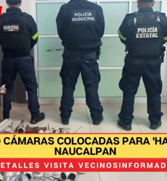 Retiran 59 cámaras colocadas para 'halconeo' en Naucalpan