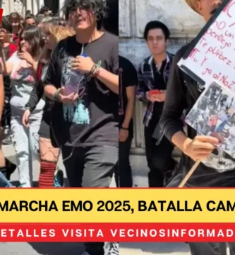 La Marcha Emo 2025, batalla campal