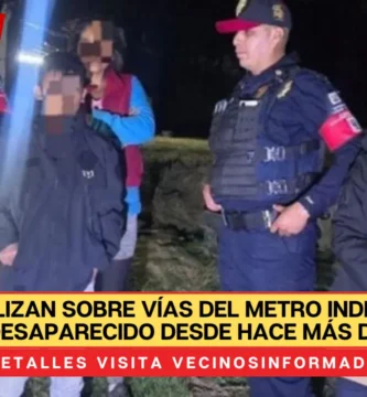 VIDEO Localizan sobre vías del Metro Indios Verdes a un niño desaparecido desde hace más de 3 meses