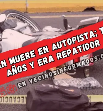Jonathan muere en autopista; tenía 23 años y se ganaba la vida como repartidor