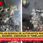 Desmantelan bodega de autopartes robadas en Gustavo A. Madero; aseguran 10 toneladas de piezas