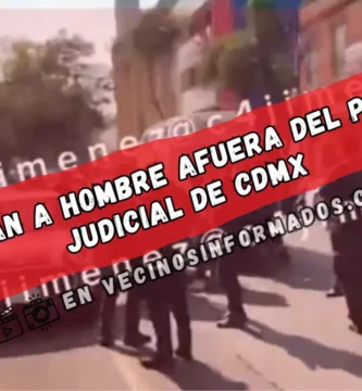 Balean a hombre afuera del Poder Judicial de CDMX