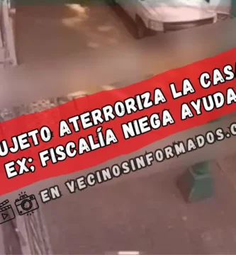 Sujeto vinculado a grupo criminal vandaliza casa de su exnovia en GAM; víctima teme por su vida