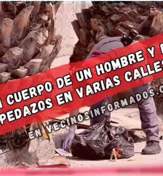 "Restos de hombre descuartizado son esparcidos en múltiples calles de Chimalhuacán"