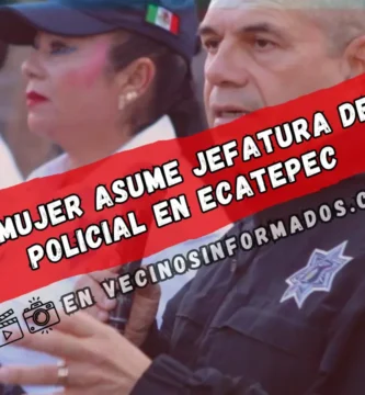 Primera mujer asume jefatura de sector policial en Ecatepec bajo estrategia de proximidad social