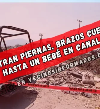 Encuentran piernas, brazos cuerpos y hasta un bebé en canal de aguas negras