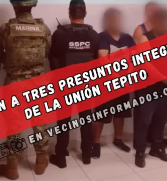 Detienen a tres presuntos miembros de "La Unión Tepito" en Morelos; aseguran fentanilo, armas y claves de radio