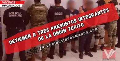 Detienen a tres presuntos miembros de "La Unión Tepito" en Morelos; aseguran fentanilo, armas y claves de radio