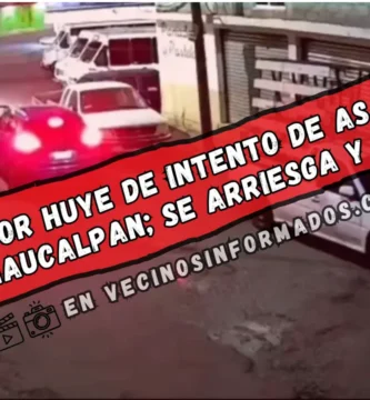Video: Conductor frustra robo de camioneta en Naucalpan con maniobra audaz