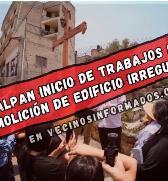 Naucalpan inicia demolición de edificio en riesgo en Ampliación Benito Juárez