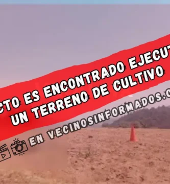 Exconvicto es encontrado ejecutado en un terreno de cultivo