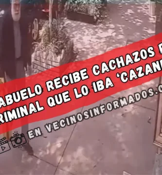 VIDEO: Abuelo recibe cachazos por un criminal que lo iba ‘cazando’