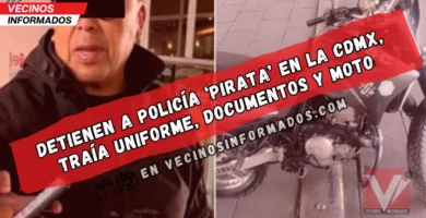 Detienen a sujeto que se hacía pasar por policía de la SSC en la CDMX